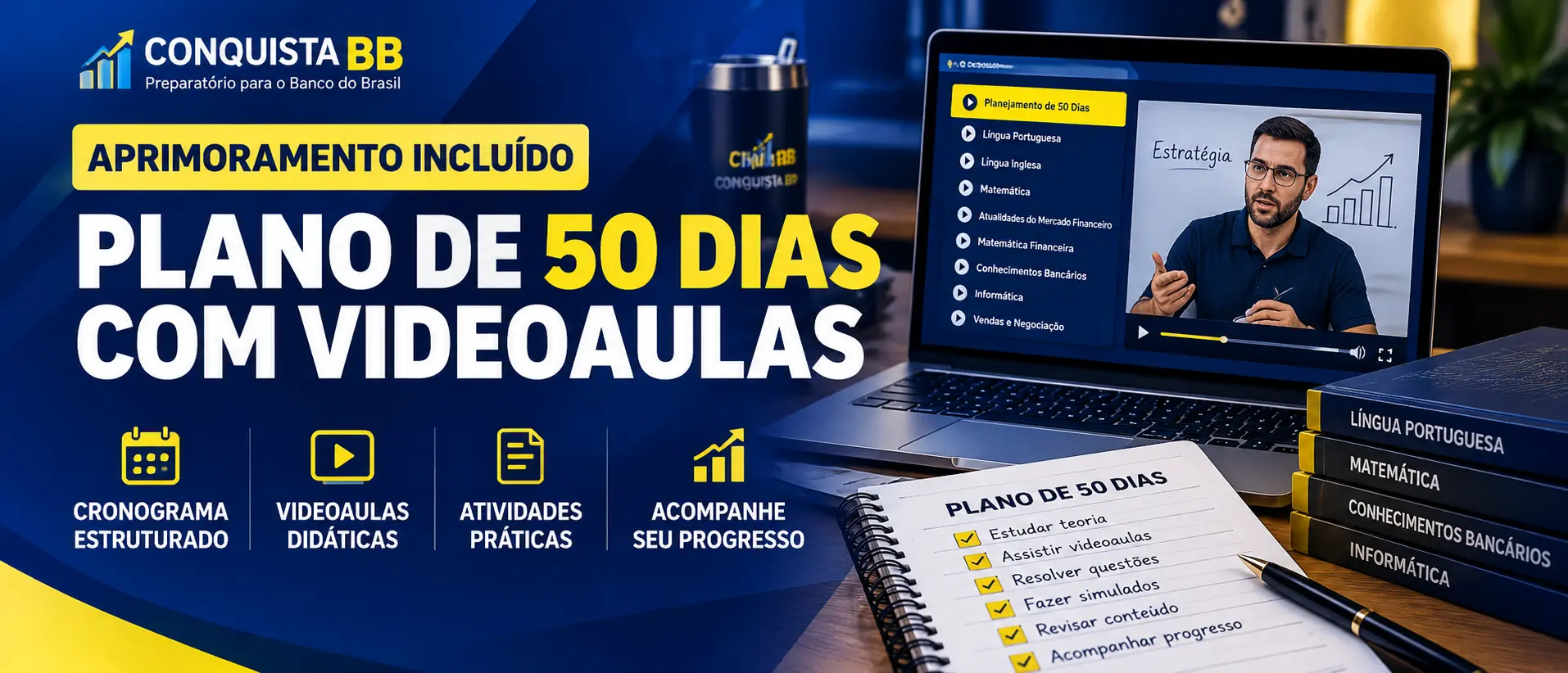 Plano de Estudos com Videoaulas — Aprimoramento